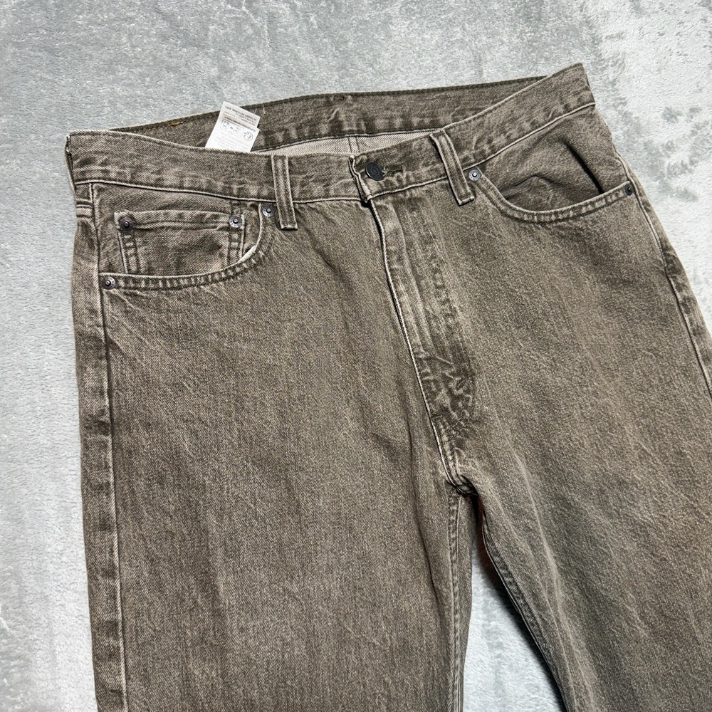 Levi's 555 Jeans Men Size 33x30 Brown Relaxed Straight Denim - Picture 7 of 11